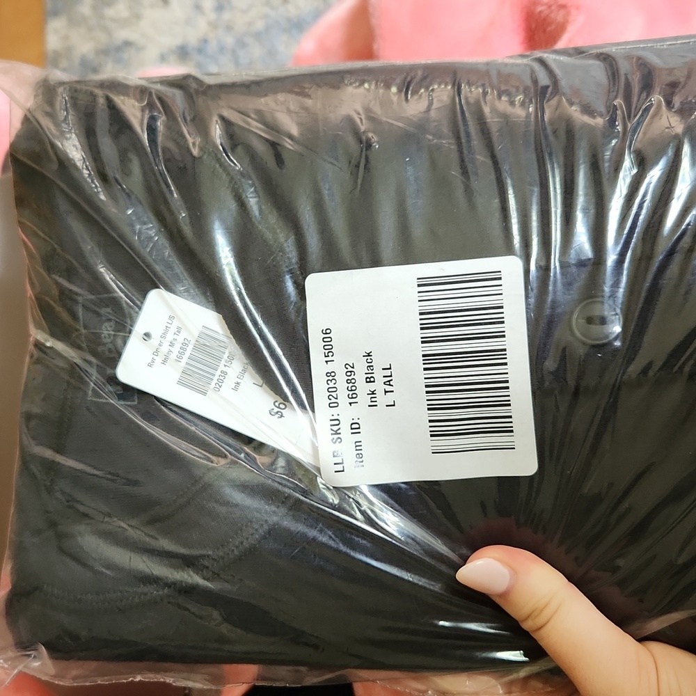 LL Bean men's large tall black long sleeve shirt